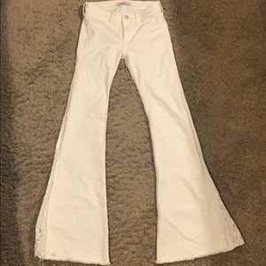 White bell bottom jeans